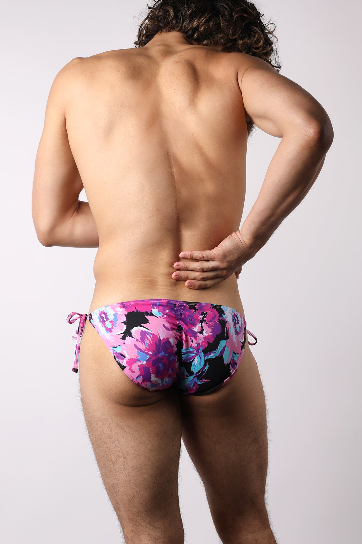 Vaux Blossom Side Tie Swim Brief - TIMOTEO