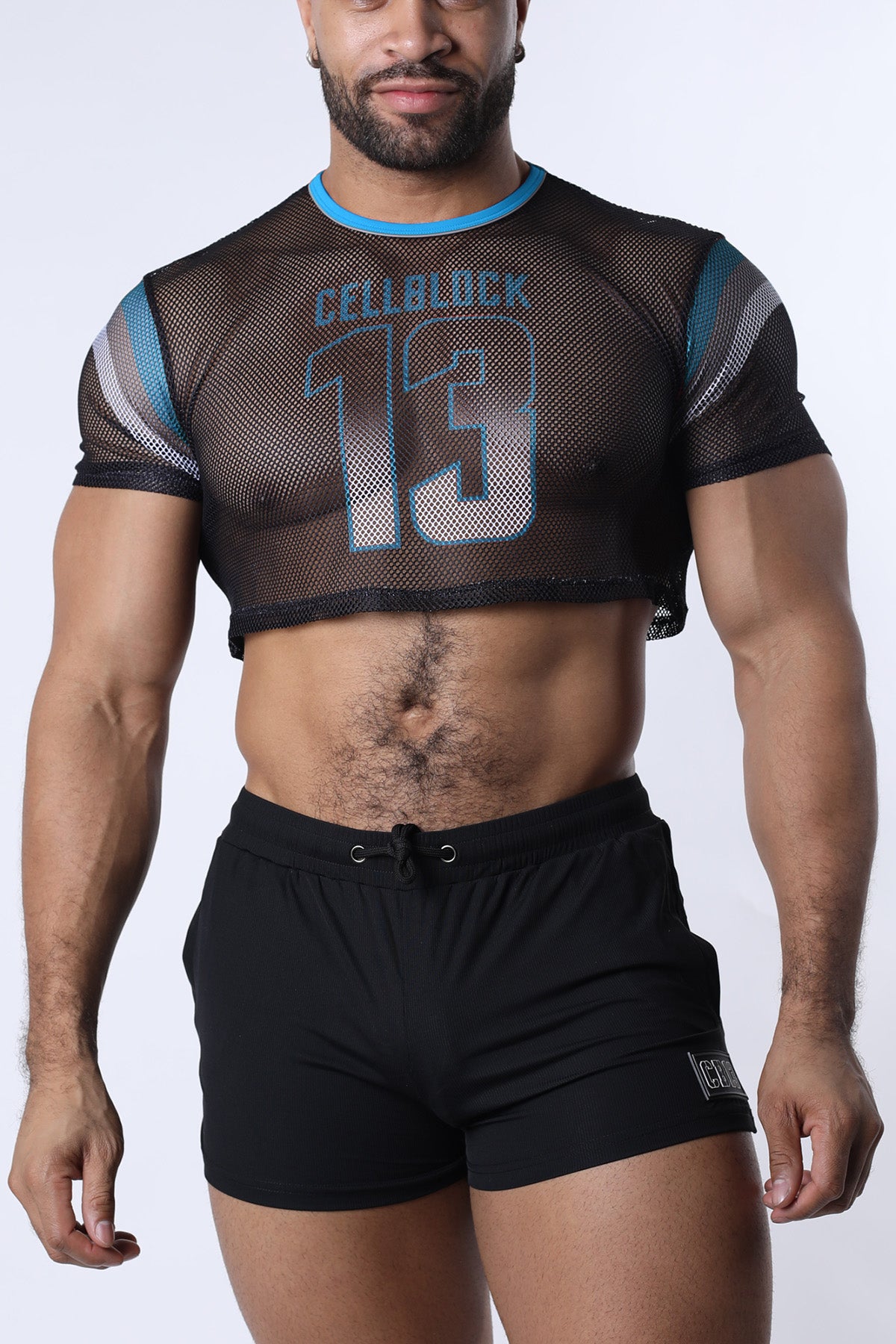 Chain Reaction Mesh Crop Top - TIMOTEO