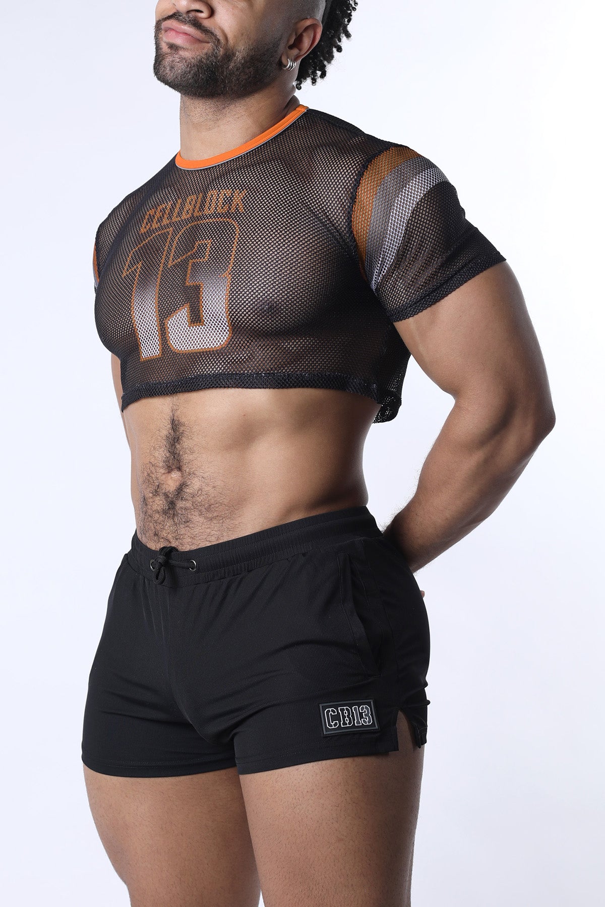 Chain Reaction Mesh Crop Top - TIMOTEO