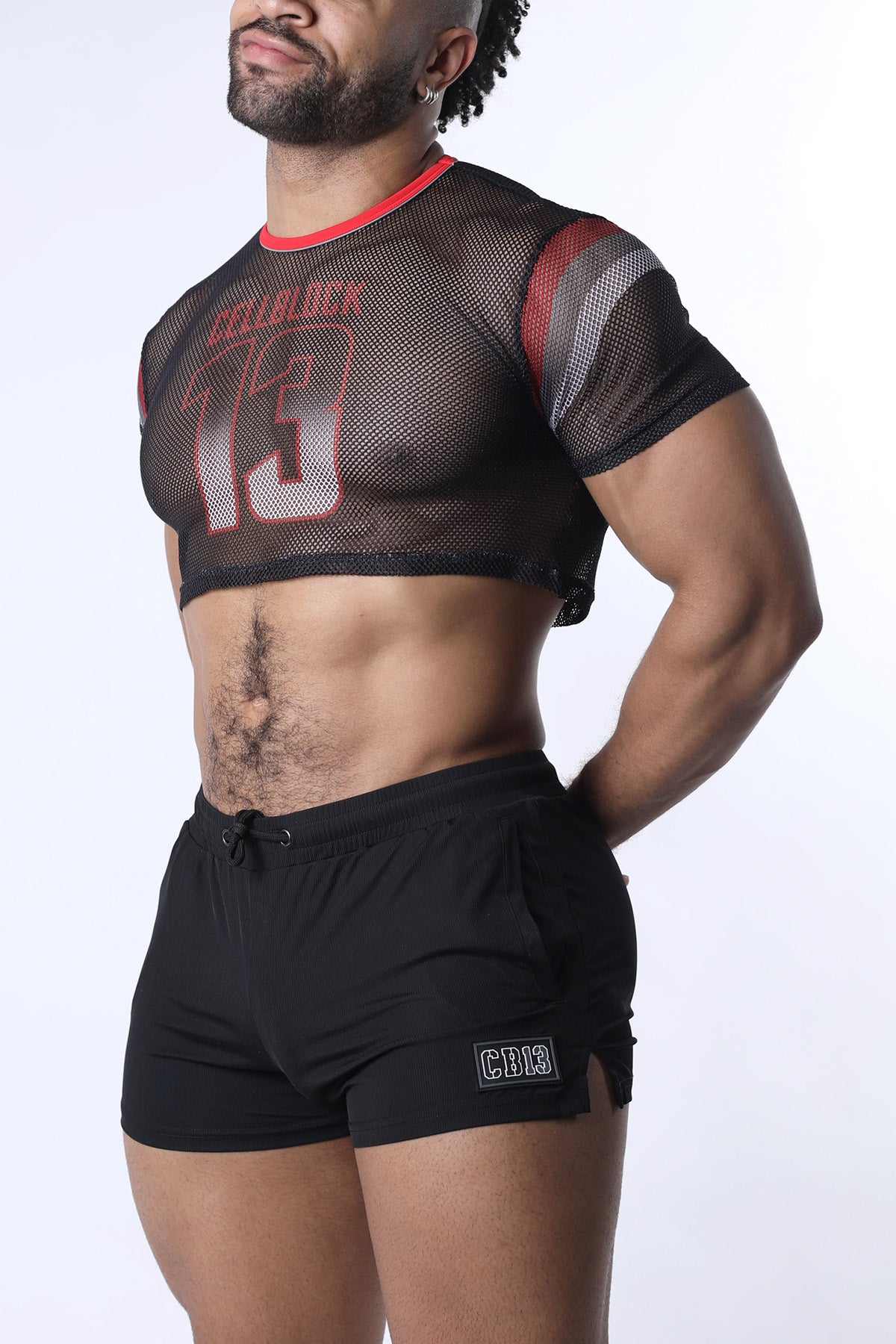 Chain Reaction Mesh Crop Top - TIMOTEO
