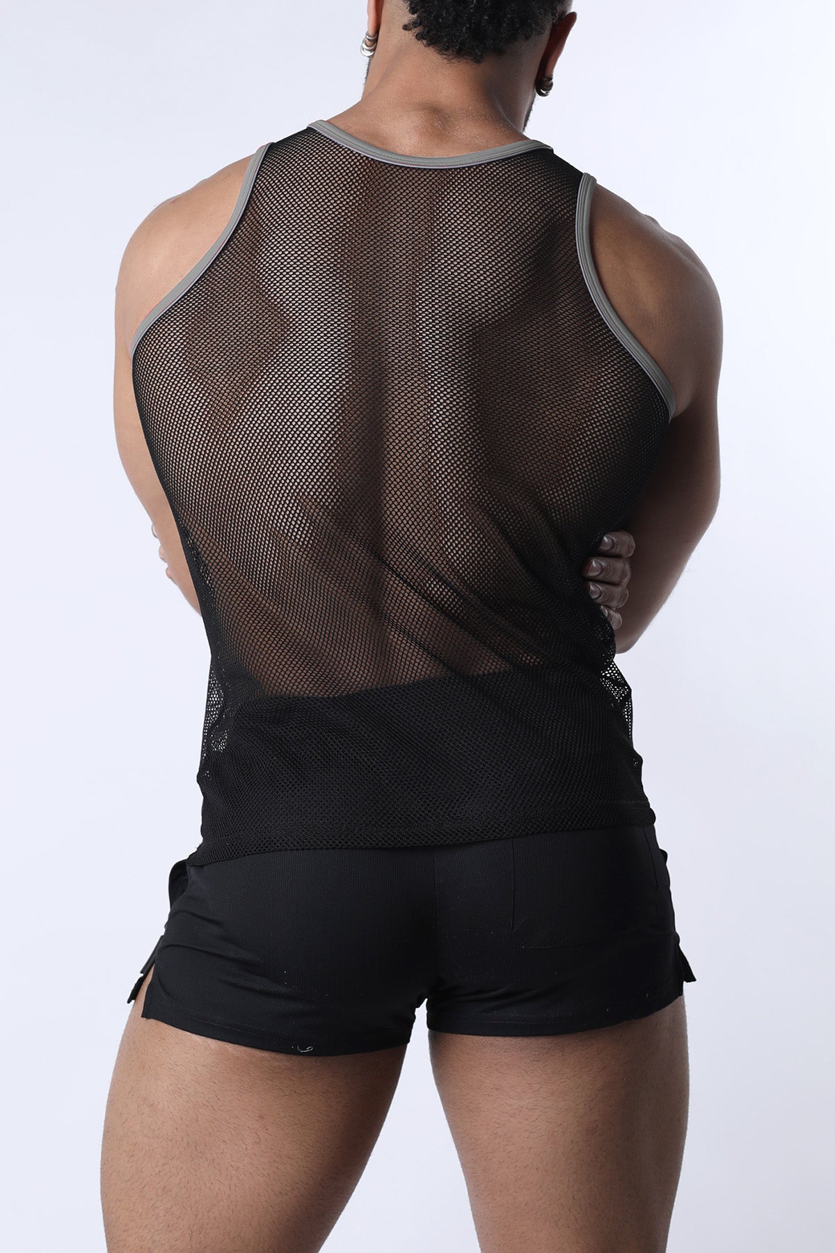 Chain Reaction Mesh Tank Top - TIMOTEO