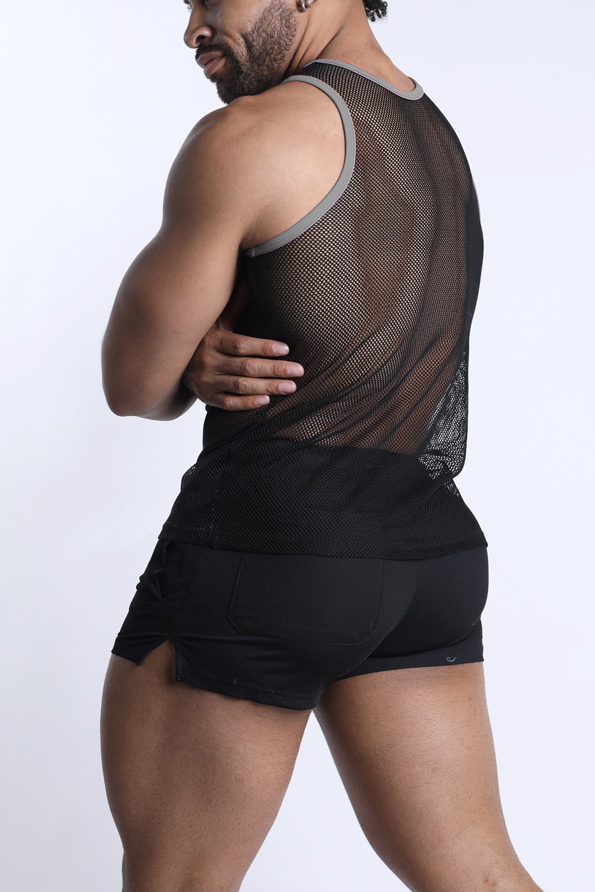 Chain Reaction Mesh Tank Top - TIMOTEO