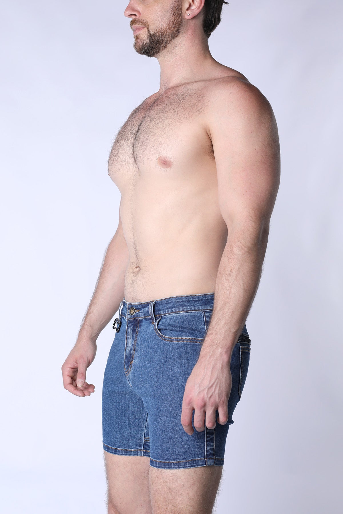 Muzzle Up Denim Zipper Short (WHOLESALE) - TIMOTEO