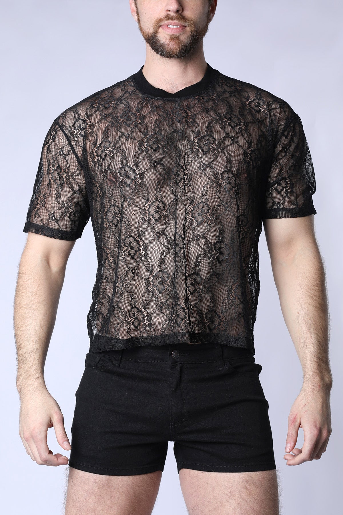 Positano Lace Cropped Tee (WHOLESALE) - TIMOTEO
