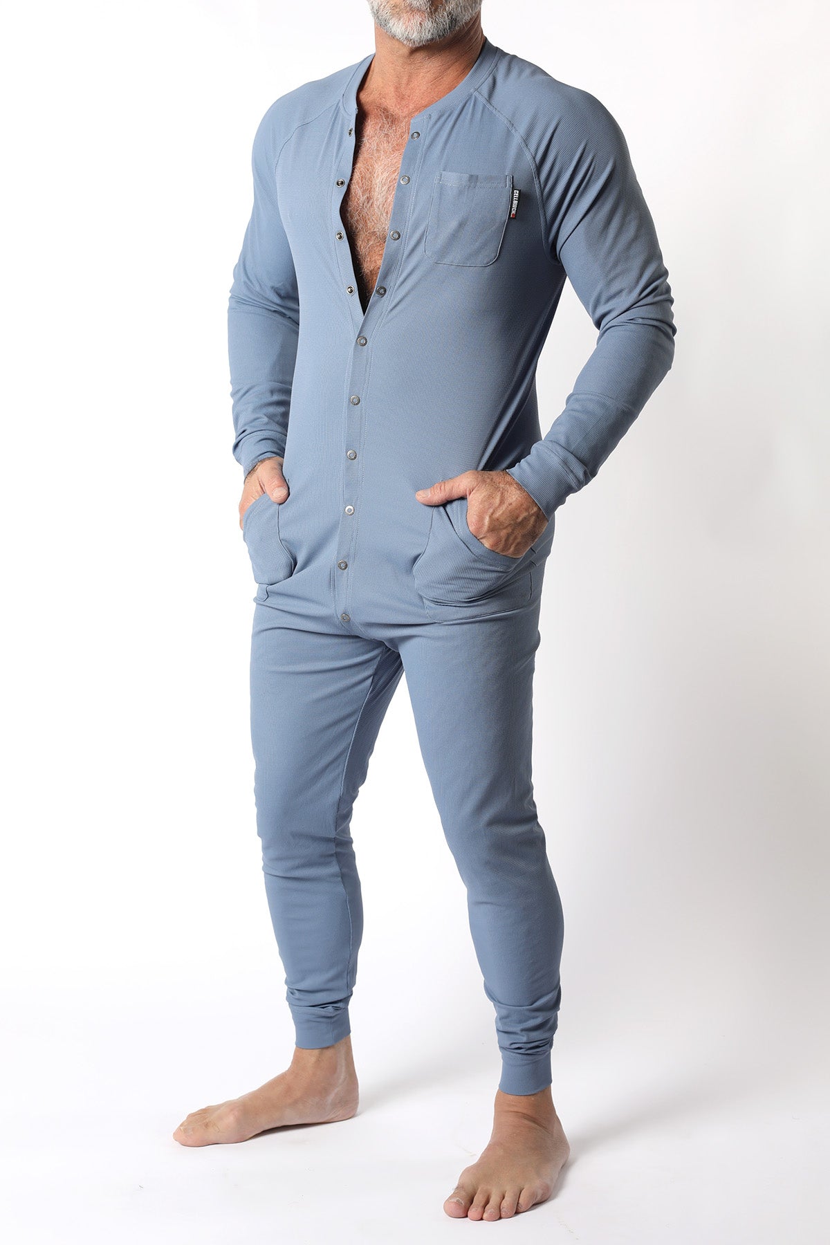 Tahoe Snap Up Union Suit w/ Pockets Red / Small Tahoe Snap Up Union Suit w/ Pockets Red / Small