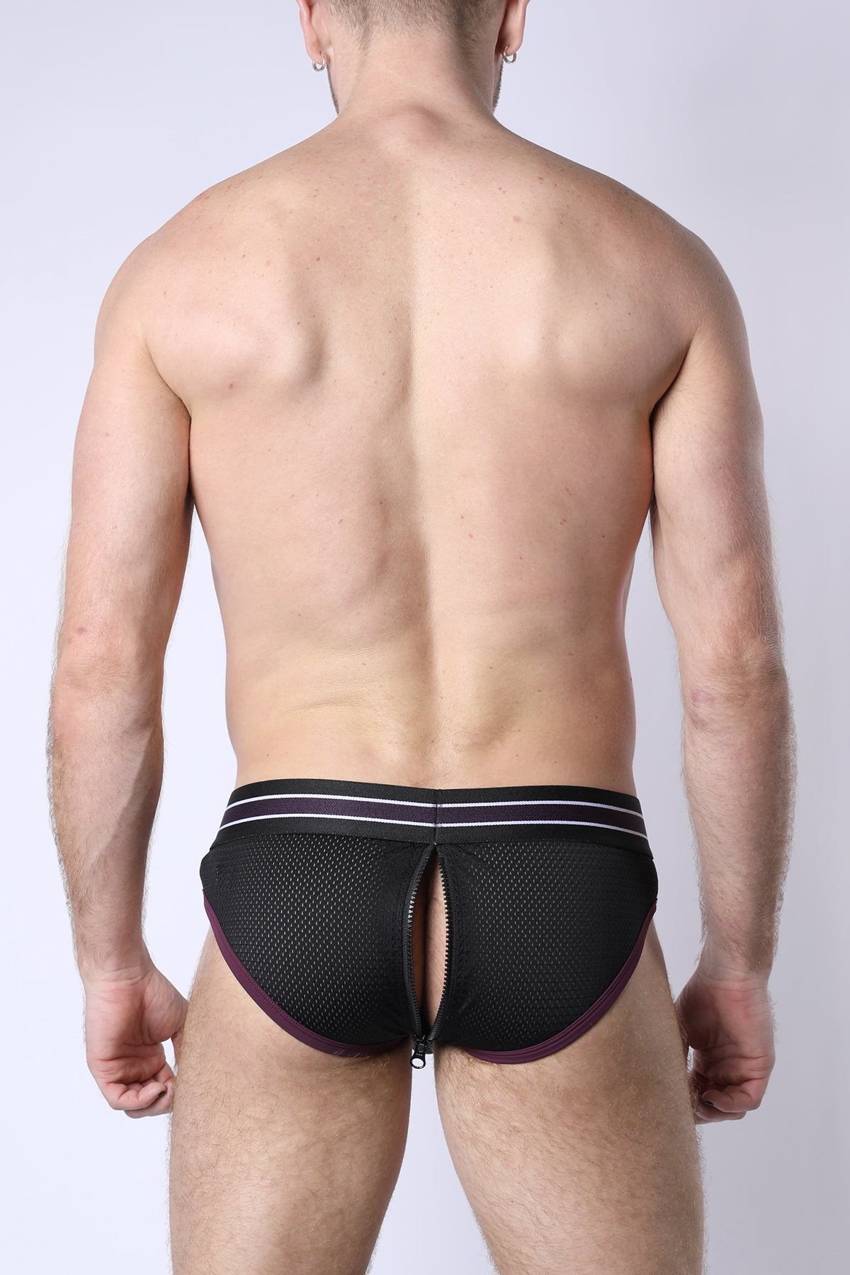 Take Down Zipper Brief w/ Removable Pouch - TIMOTEO