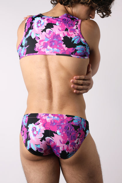 Vaux Blossom Micro Crop Top - TIMOTEO