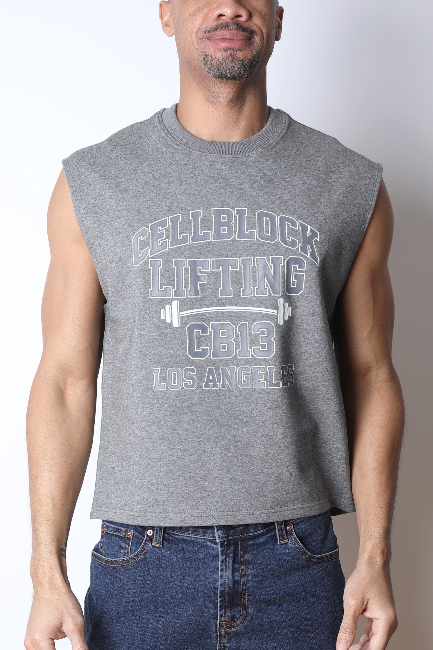 CB13 Lifting Club Cropped Tank (WHOLESALE) - TIMOTEO