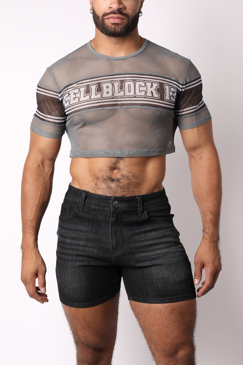 Challenger Mesh Crop Top - TIMOTEO