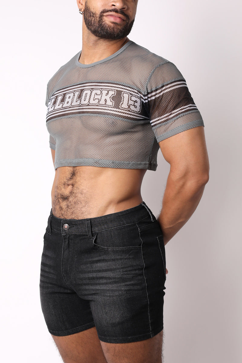 Challenger Mesh Crop Top - TIMOTEO