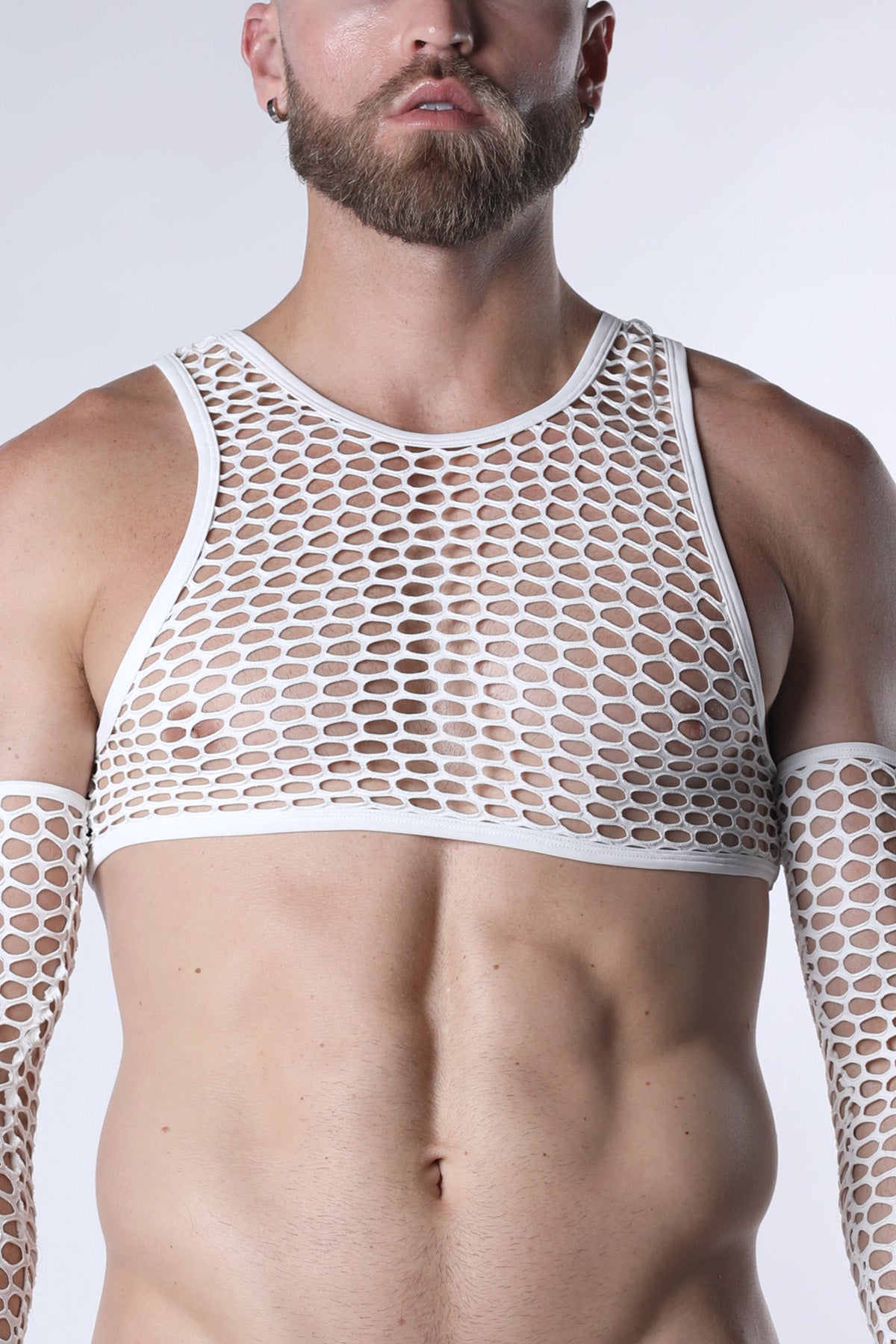 Vaux Galaxy Mesh Cropped Tank Top - TIMOTEO