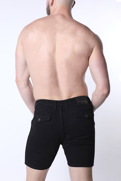 Full Court Denim Zipper Short (WHOLESALE) - TIMOTEO
