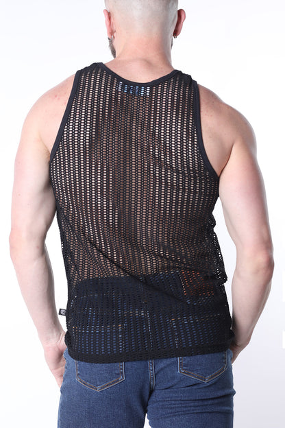 Hamptons Mesh Tank Top - TIMOTEO