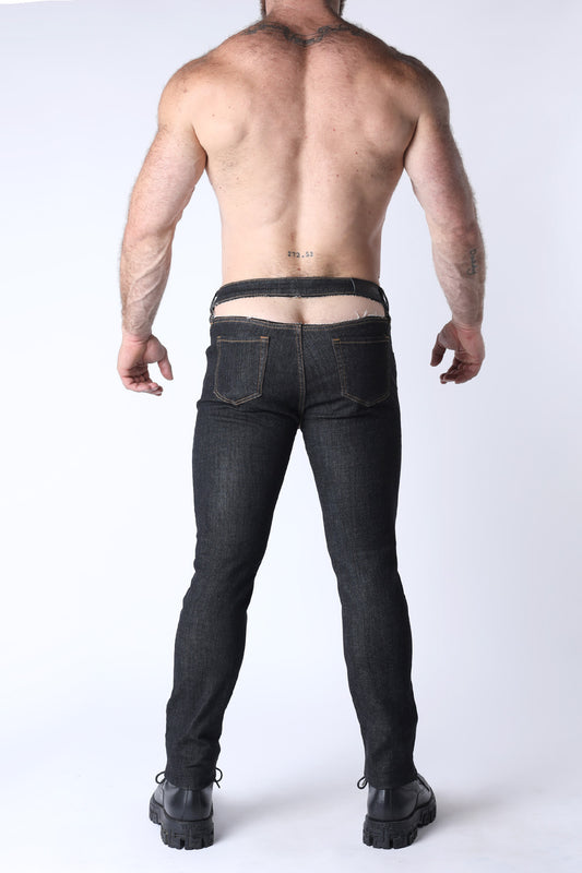 J-Flo Peek-A-Boo Denim Pant (WHOLESALE) - TIMOTEO