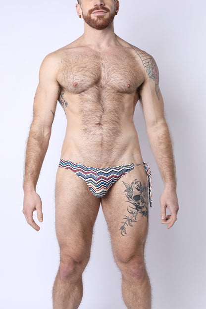 Maui Side Tie Reversible Low Rise Swim Brief - TIMOTEO