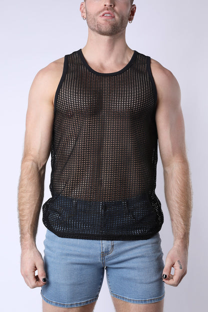 Palm Canyon Mesh Tank Top - TIMOTEO