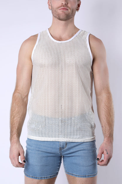 Palm Canyon Mesh Tank Top - TIMOTEO