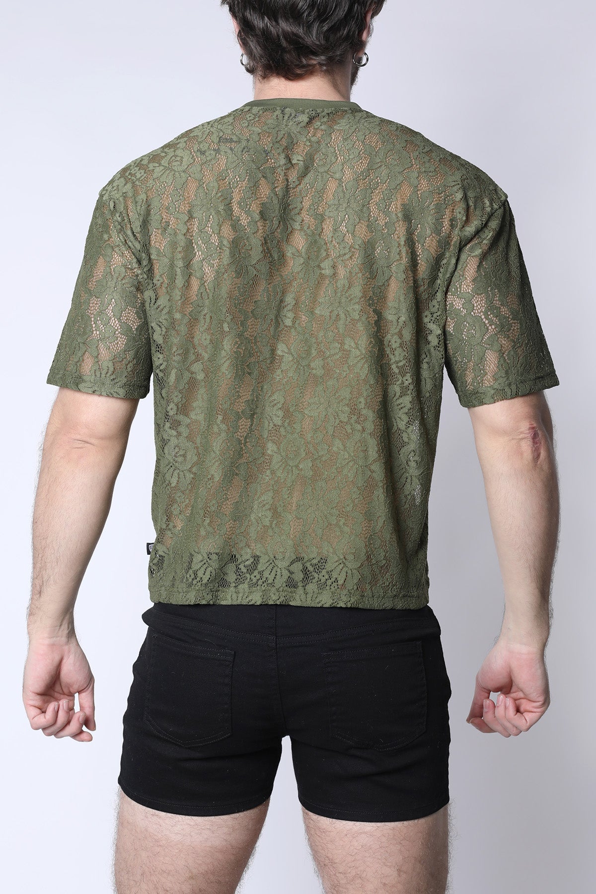 Sorrento Lace Cropped Tee - TIMOTEO