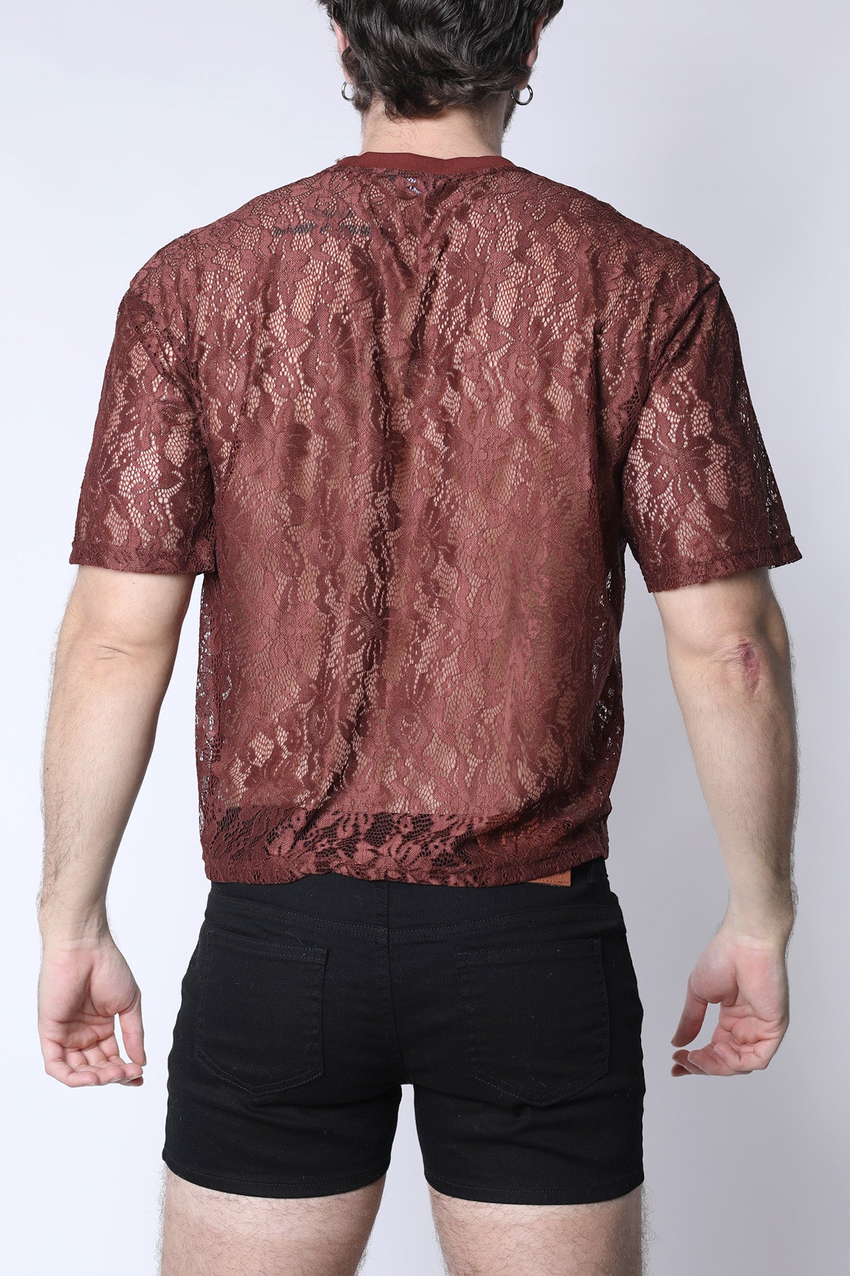 Sorrento Lace Cropped Tee - TIMOTEO