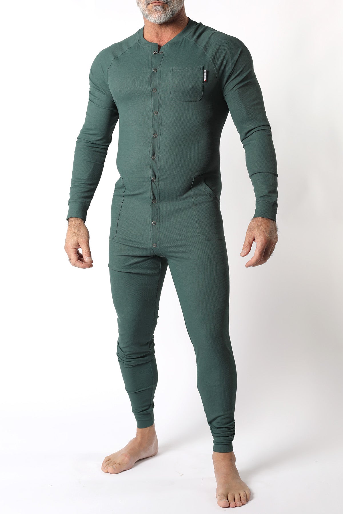Tahoe Snap Up Union Suit w/ Pockets Red / Small Tahoe Snap Up Union Suit w/ Pockets Red / Small