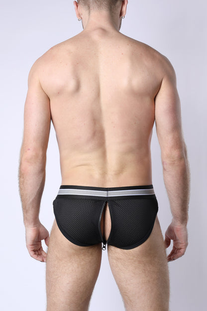 Take Down Zipper Brief w/ Removable Pouch - TIMOTEO