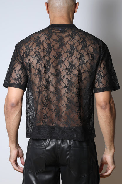 Windsor Lace Cropped Tee