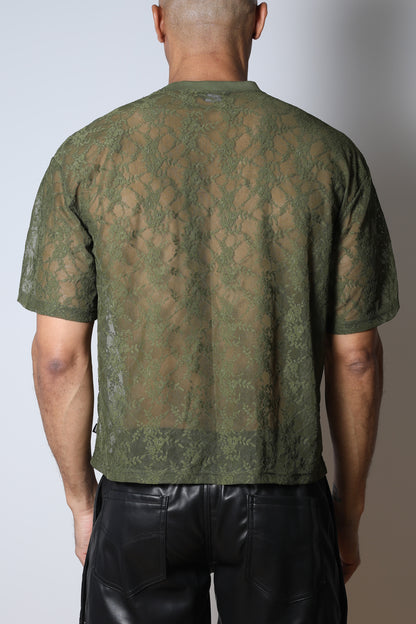 Windsor Lace Cropped Tee