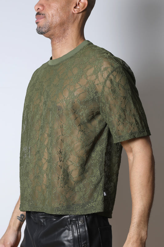 Windsor Lace Cropped Tee