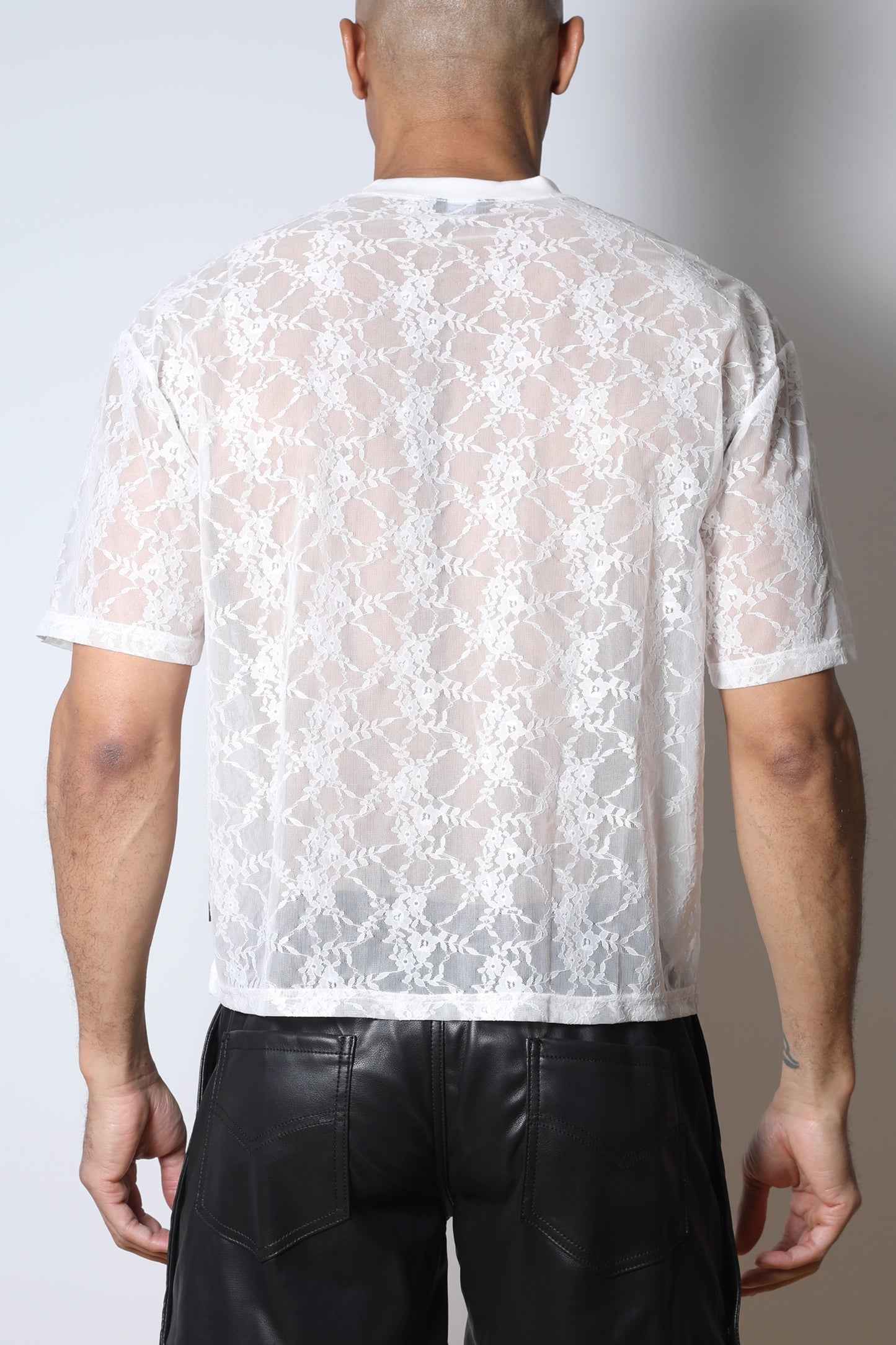 Windsor Lace Cropped Tee