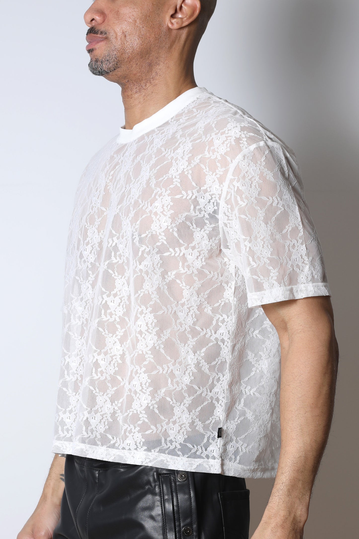 Windsor Lace Cropped Tee