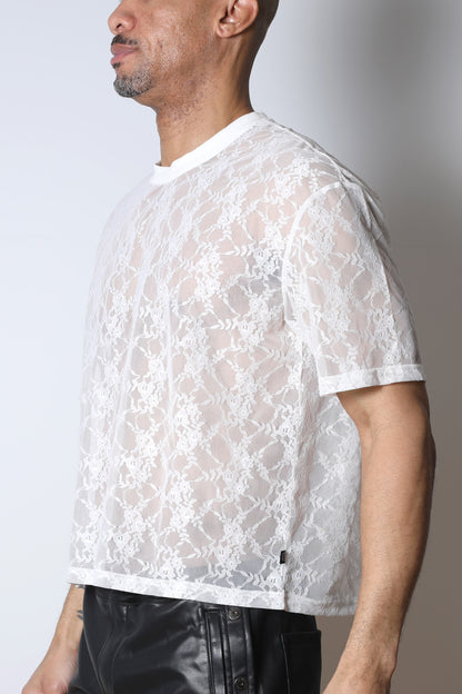 Windsor Lace Cropped Tee