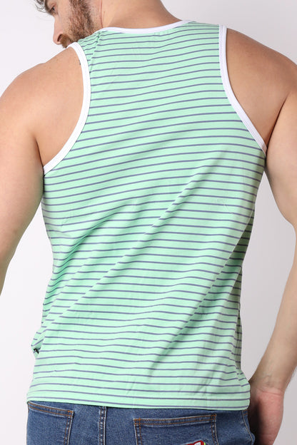 Coral Sands Striped Tank Top - TIMOTEO