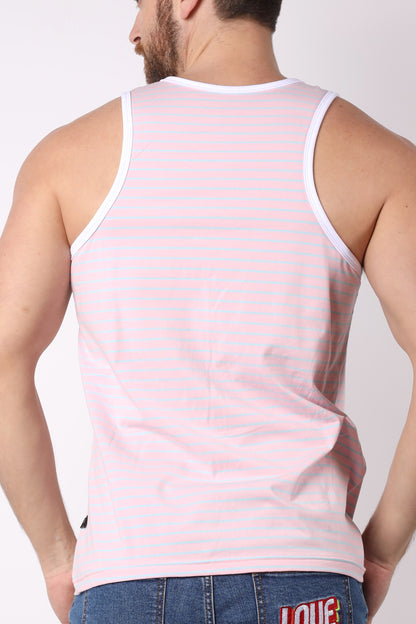 Coral Sands Striped Tank Top - TIMOTEO